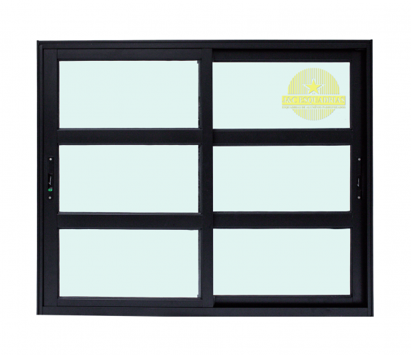 VITRO 2 FOLHAS COM TRAVESSA - LINHA PREDIAL