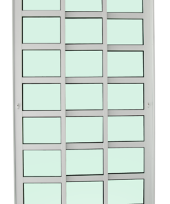 PORTA BALCÃO 3 PLANOS COM TRAVESSA - LINHA PREDIAL