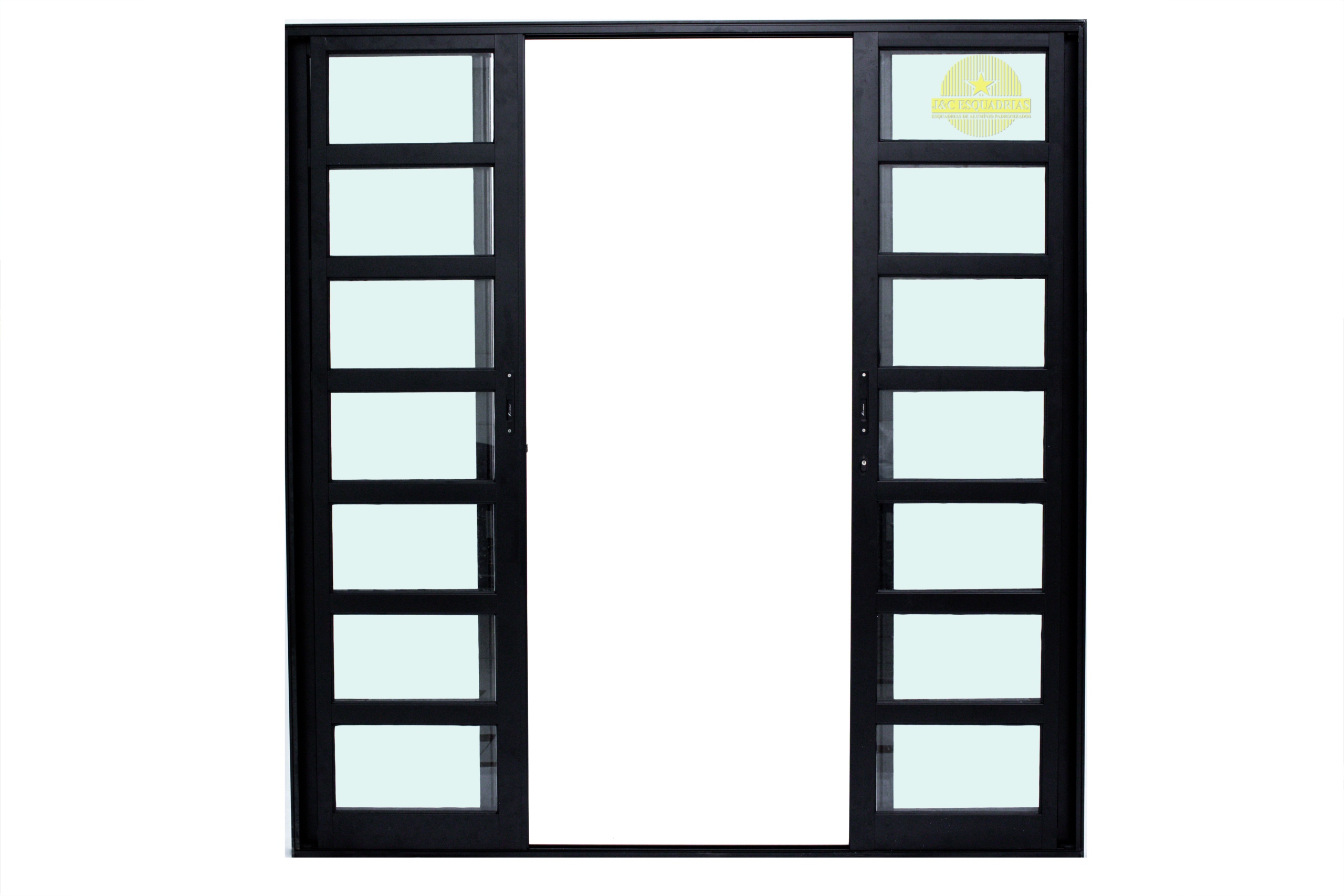 PORTA BALCÃO 4 FOLHAS COM TRAVESSA - LINHA PREDIAL - Imagem 4