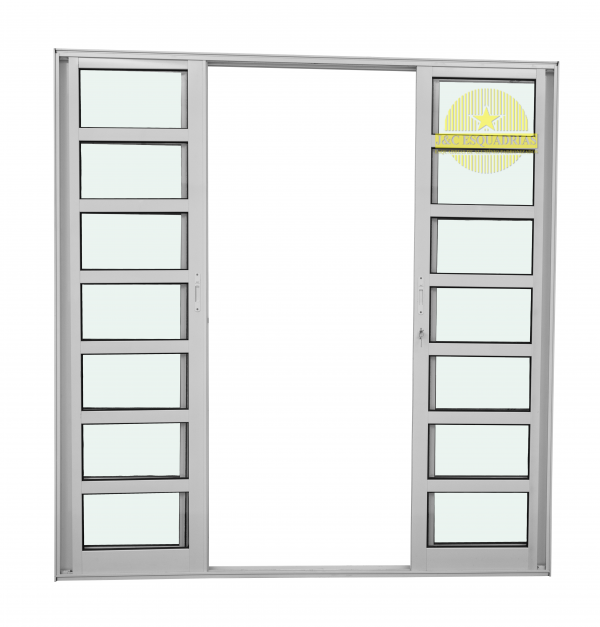 PORTA BALCÃO 4 FOLHAS COM TRAVESSA - LINHA PREDIAL - Image 2