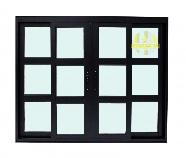 VITRO 4 FOLHAS COM TRAVESSA - LINHA PREDIAL