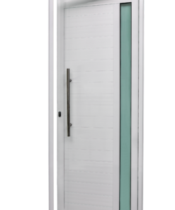 Alternative view of PORTA LAMBRIL COM PUXADOR E TIRA DE VIDRO- LINHA PREDIAL
