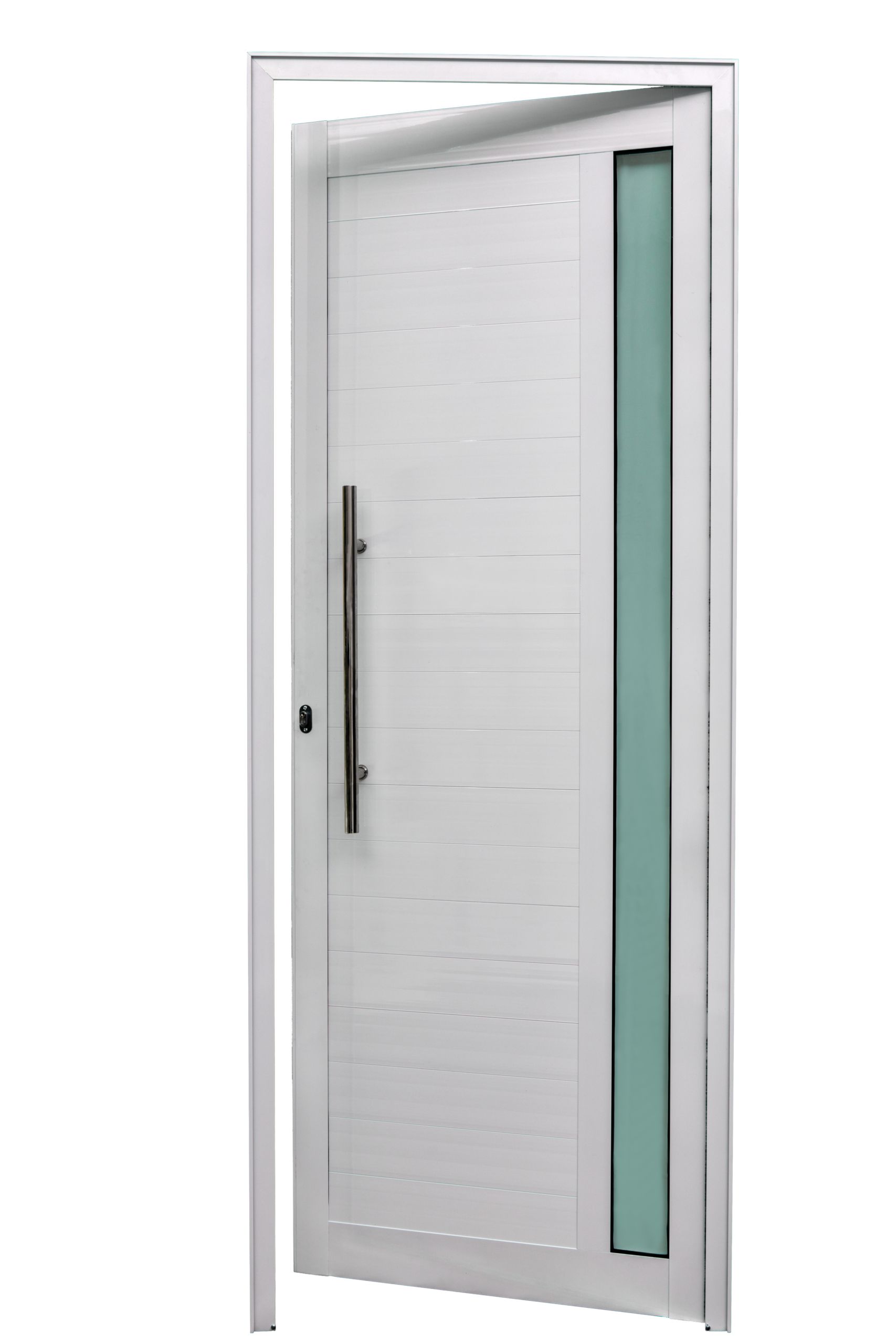 PORTA LAMBRIL COM PUXADOR E TIRA DE VIDRO- LINHA PREDIAL - Imagem 2