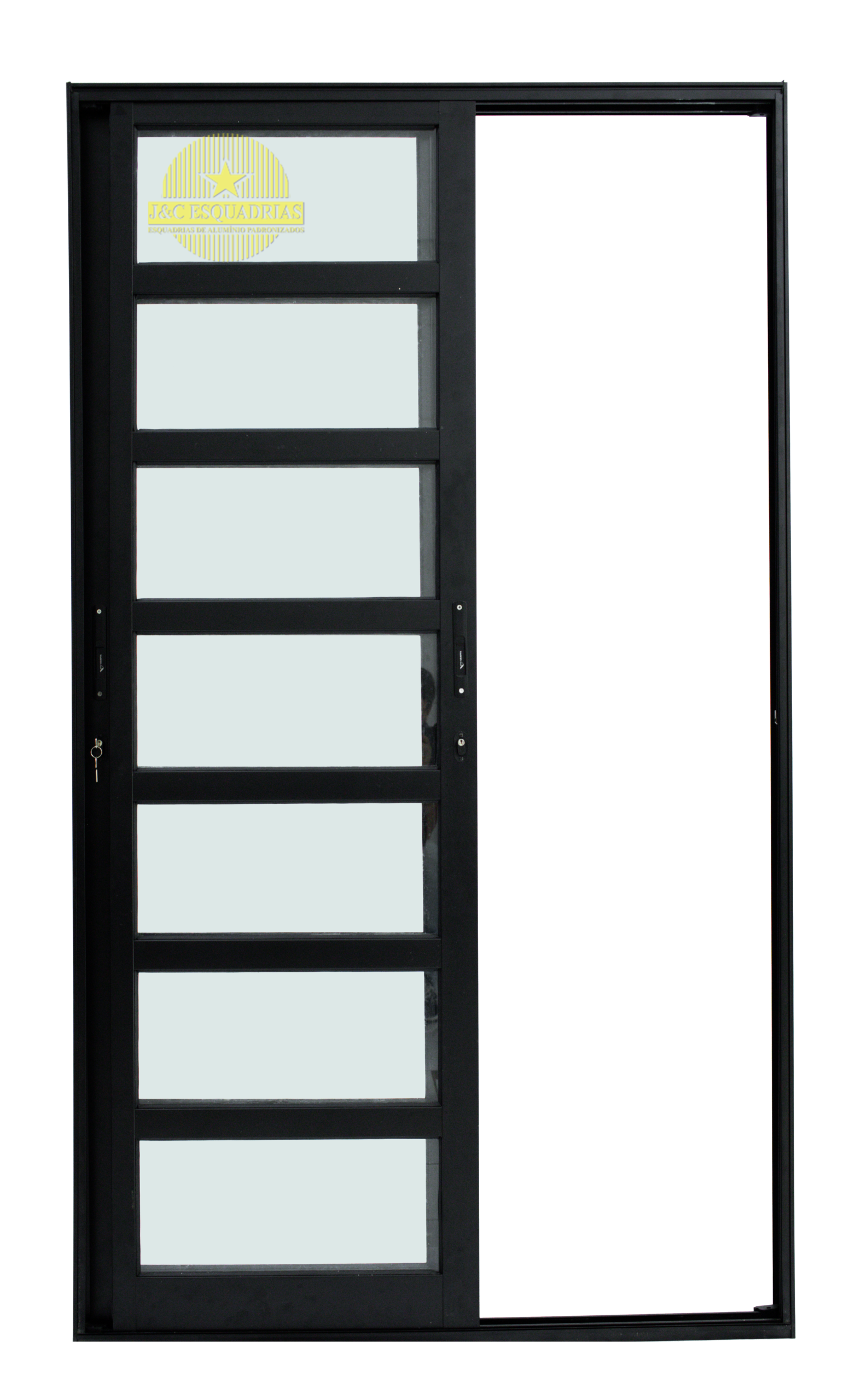 PORTA BALCÃO 2 FOLHAS COM TRAVESSA – LINHA PREDIAL - Imagem 3