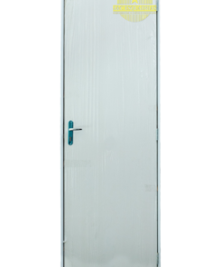 PORTA MADEIRA BRANCA COM BATENTE DE ALUMINIO